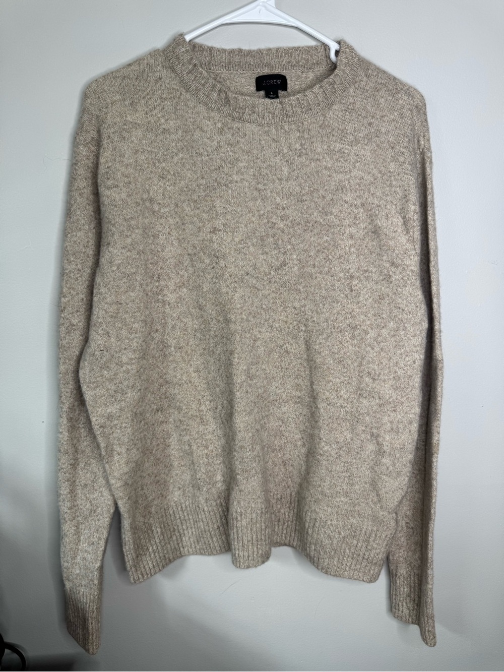 J. Crew Men's Crewneck Sweater in Oatmeal Heather